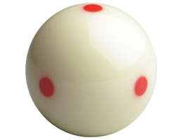 Aramith ball Dotted White   (Limited stock)
